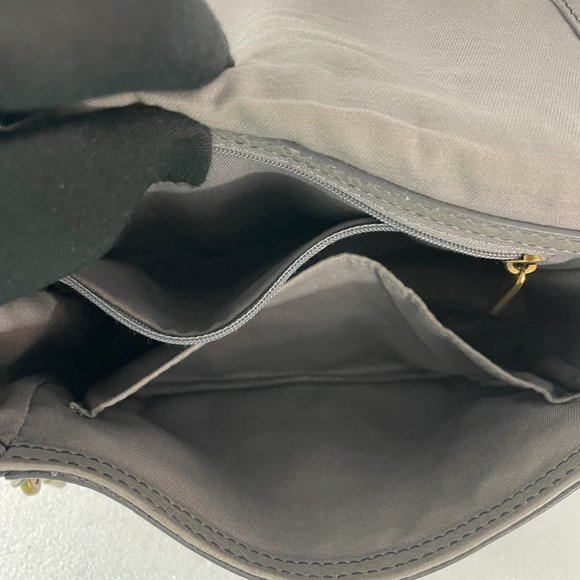 Fossil Gray Cow Hide Leather Cutout Crossbody Bag - Picture 10 of 12